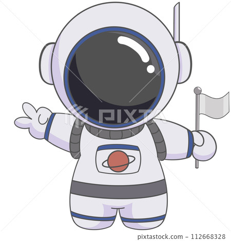 astronaut with a planet 112668328