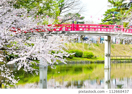 岡崎公園:朱紅色的龍城堀神橋 岡崎公園:朱紅色的龍城堀神橋 112668437