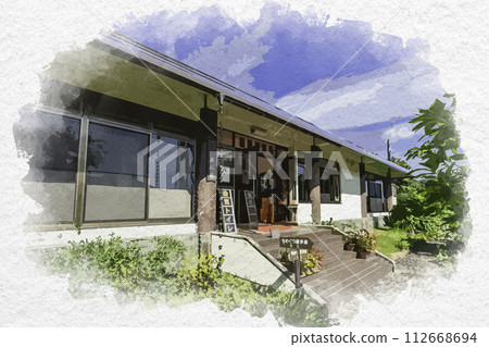 Watercolor Painting Style Iiyama Temple Tour Promenade Exhibition Prototype Museum Oku-Shinano Iiyama City, Nagano Prefecture Watercolor Painting Style Iiyama Temple Tour Promenade Exhibition Prototype Museum Oku-Shinano Iiyama City, Nagano Prefecture 112668694