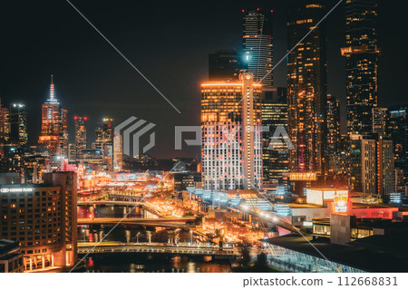 墨爾本城市夜景 墨爾本城市夜景 112668831