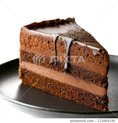 Rich and delicious chocolate cake 112669140