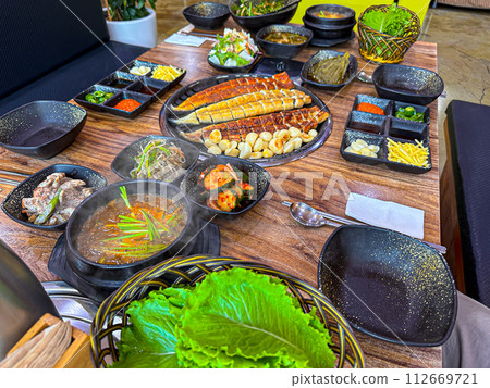 Korea style Spicy Eel Stew 112669721