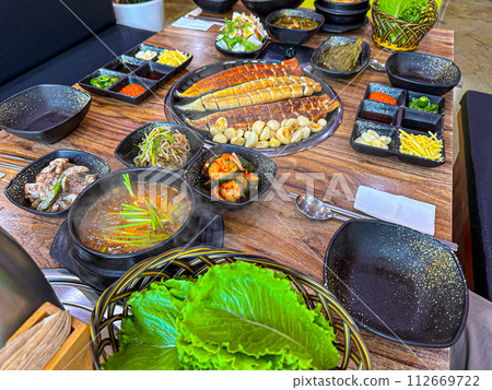 Korea style Spicy Eel Stew Korea style Spicy Eel Stew 112669722