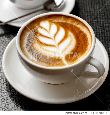 Cafe latte with art 112670003