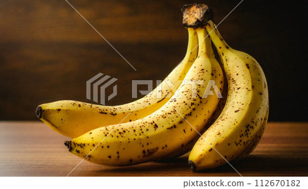 A ripe banana with sugar spots A ripe banana with sugar spots 112670182