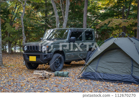 4WD car car fresh green camping 4WD car car fresh green camping 112670270