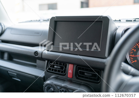 car navigation car interior car steering wheel dashboard 112670357