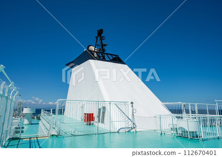 ship ferry sea blue sky clear sky journey 112670401