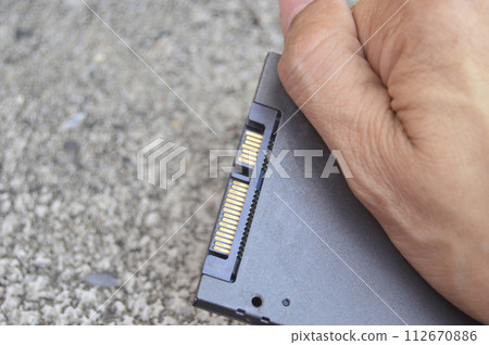 Laptop ssd disk is a modern technology. widely used 112670886