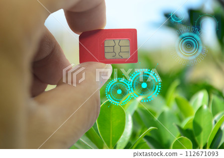 sim card concept It should still be necessary to use it. 112671093