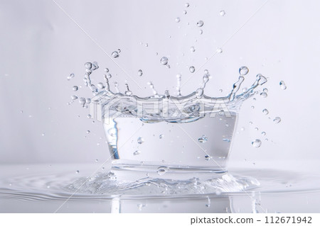 "AI-generated image" of water splashing 112671942
