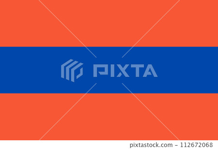flag of Duchy of Nassau. Historical flag of the part of Europe on fabric surface flag of Duchy of Nassau. Historical flag of the part of Europe on fabric surface 112672068