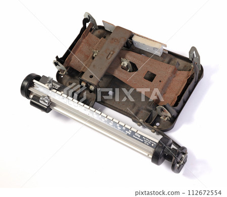 Part of broken baby weight scales, isolated Part of broken baby weight scales, isolated 112672554