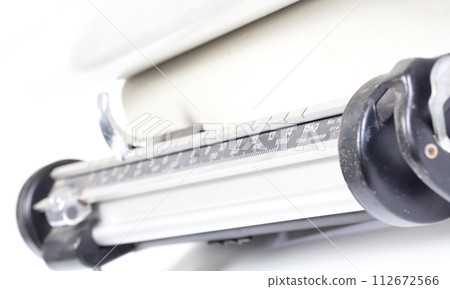 Part of broken baby weight scales, isolated Part of broken baby weight scales, isolated 112672566