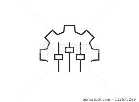 Customization, service, setting icon. Vector illustration. 112673289