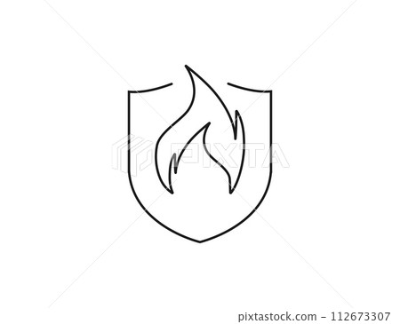 No fire allowed, fireproof icon. Vector illustration. No fire allowed, fireproof icon. Vector illustration. 112673307