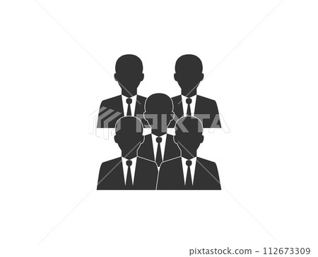 Colleague, corporate icon. Vector illustration. 112673309