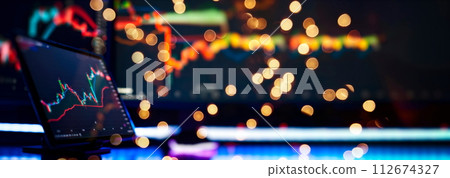 Planning and strategy financial portfolio and assets manager analyzing . Financial and banking Planning and strategy financial portfolio and assets manager analyzing . Financial and banking 112674327