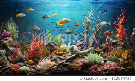 Sea life generative ai illustration Sea life generative ai illustration 112674725