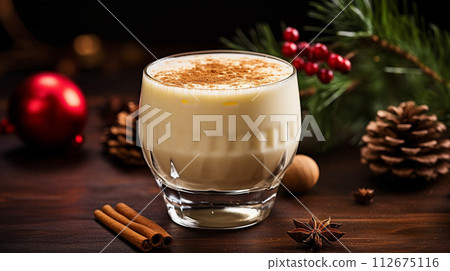 Homemade White Holiday Eggnog 112675116