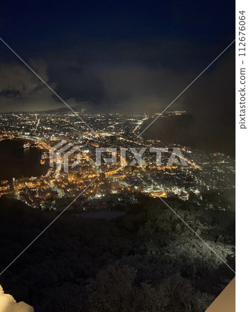 Night view from Mt. Hakodate (Hakodate City, Hokkaido) Night view from Mt. Hakodate (Hakodate City, Hokkaido) 112676064