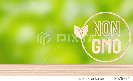 The Non gmo logo for food or healthy concept 3d rendering. The Non gmo logo for food or healthy concept 3d rendering. 112676735