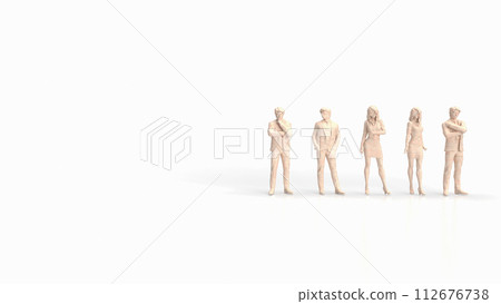 The figure Business man for team concept 3d rendering. The figure Business man for team concept 3d rendering. 112676738
