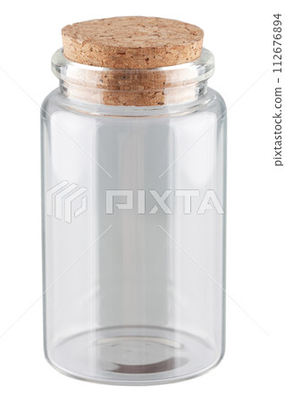 Vintage apothecary glass bottle Vintage apothecary glass bottle 112676894