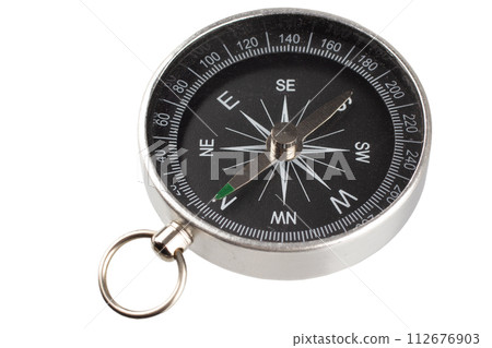 Vintage compass isolated on white Vintage compass isolated on white 112676903