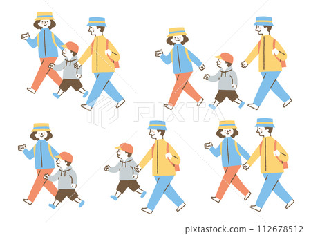 一群戴著 hats_color 外出的人 一群戴著 hats_color 外出的人 112678512