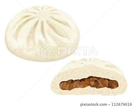 肉包(1個,橫切面) 肉包(1個,橫切面) 112679019