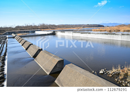 明戶白絲瀑布、明戶常留、荒川冬季風景、熊谷市 明戶白絲瀑布、明戶常留、荒川冬季風景、熊谷市 112679291