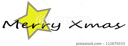 聖誕快樂標題明星 聖誕快樂標題明星 112679333