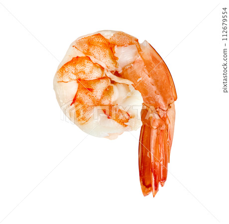 cooked shrimp isolated cooked shrimp isolated 112679554
