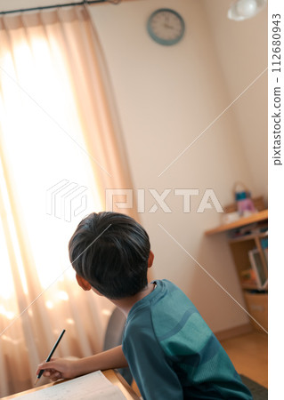 homework, studying, younger 112680943