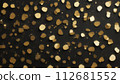 金色閃閃發光的光粒子 112681552