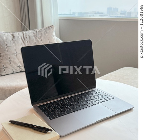 Remote work Telework Laptop computer on the table Image_1 Remote work Telework Laptop computer on the table Image_1 112681968