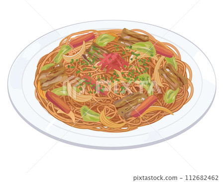 Illustration of Yakisoba 112682462