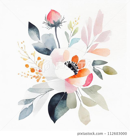 海葵和花朵的別緻插圖 112683000