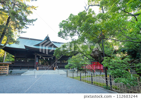 Hamamatsu Hachimangu shrine building and Kumodate sous vide 112683244