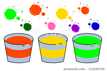 簡單易用！一套彩色顏料 112683589