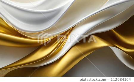 金色金色白色抽像素材 金色金色白色抽像素材 112684104