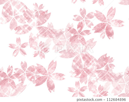 Cherry blossom background (seamless) 112684896