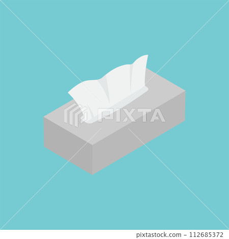 帶紙巾的單色盒紙巾 帶紙巾的單色盒紙巾 112685372