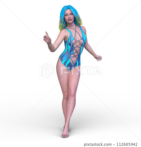 一個穿泳衣的女人 112685942