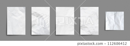 Notebook paper sheets set on transparent Notebook paper sheets set on transparent 112686412