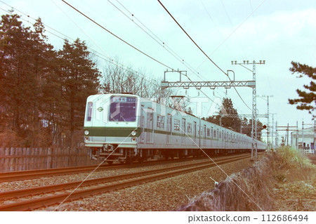 Trial run before the start of mutual direct service on the Chiyoda Line, 6000 series 6121, etc., Sagami-Ono-Odakyu Sagamihara, March 14, 1978 Trial run before the start of mutual direct service on the Chiyoda Line, 6000 series 6121, etc., Sagami-Ono-Odakyu Sagamihara, March 14, 1978 112686494