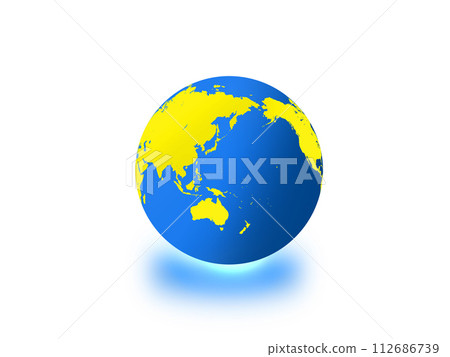 Japan centered world map globe Japan centered world map globe 112686739