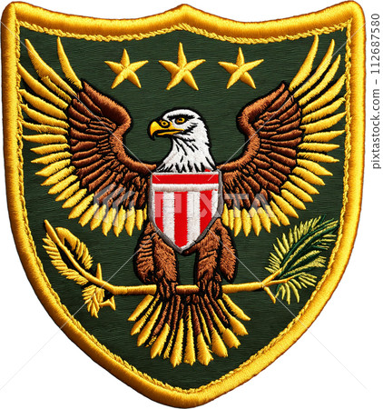 Eagle emblem badge 112687580