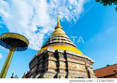 beautiful architecture at Pra That Lampang Luang in Thailand beautiful architecture at Pra That Lampang Luang in Thailand 112687605